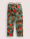 Pantalon cargo doublé cosy-Camouflage feuille d'automne romarin