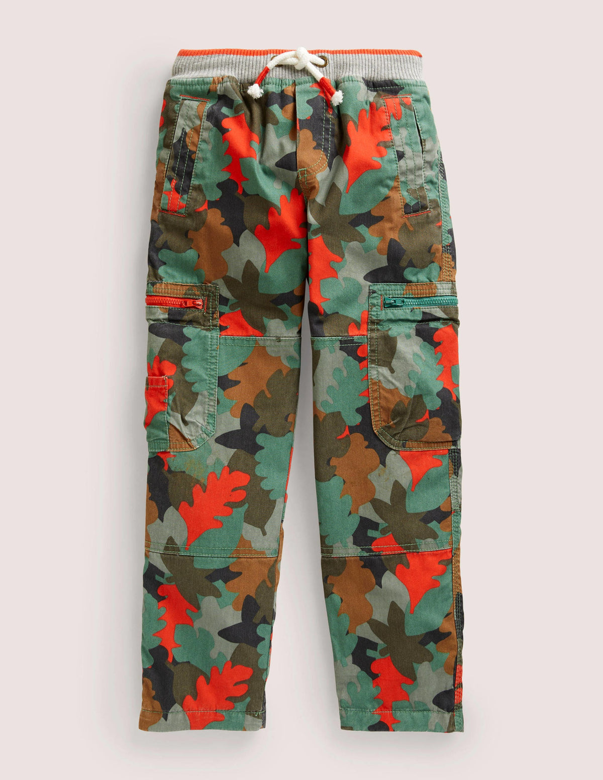 Pantalon cargo doublé cosy-Camouflage feuille d'automne romarin - Image 1