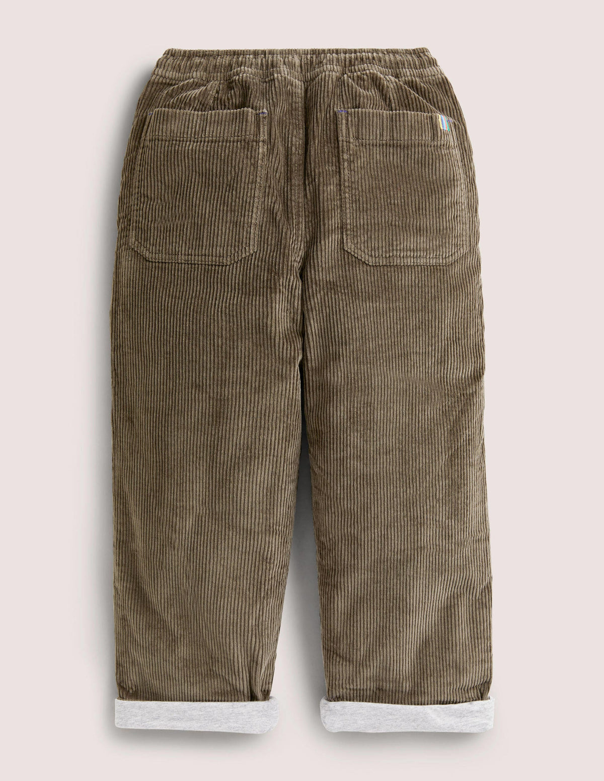 Gefütterte Cordhose-Khakigrün, Cord - Image 2
