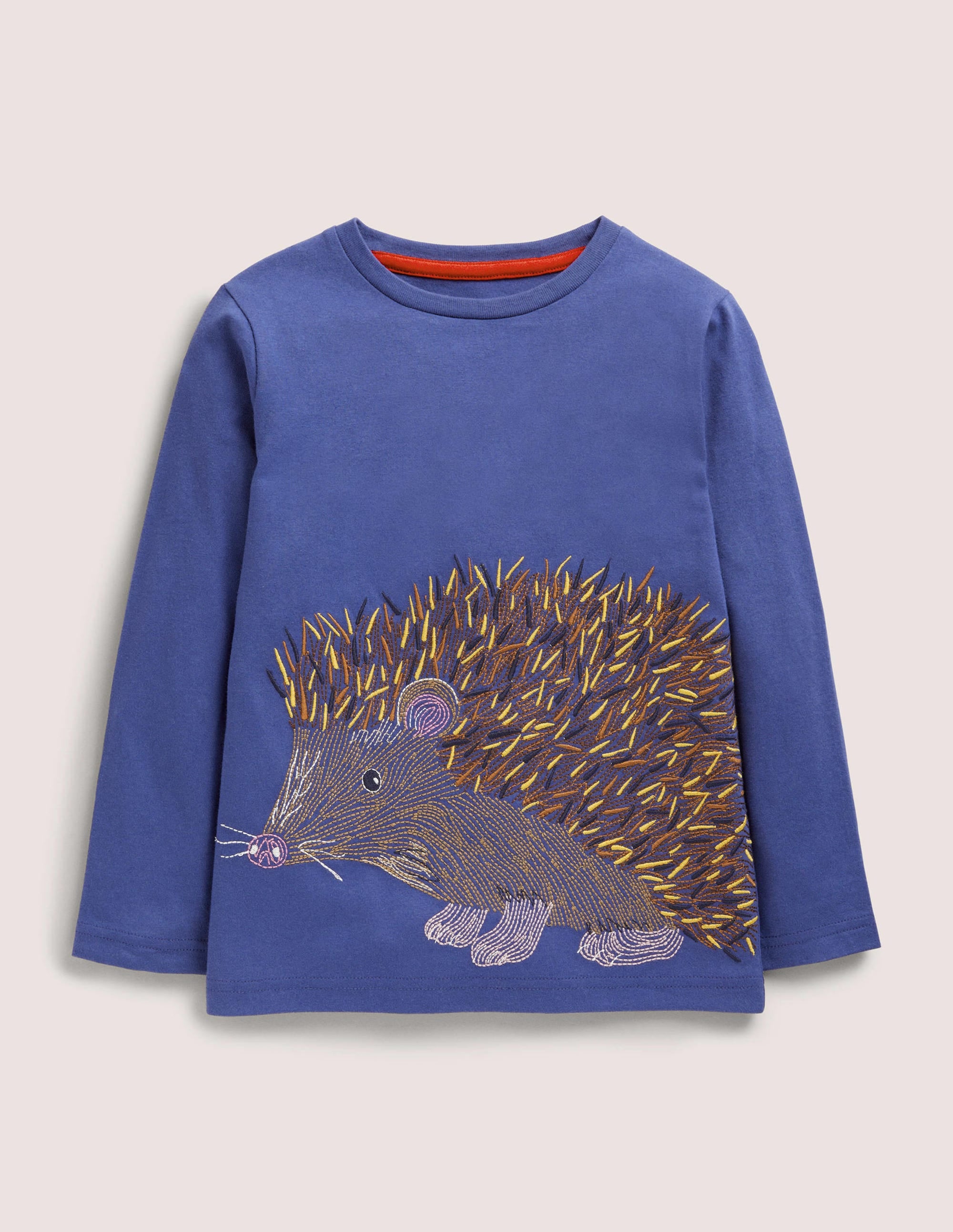 Oberteil mit Superstitch-Segelblau, Igel - Image 1