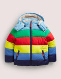 Wasserabweisende wattierte Jacke-Bunt, Regenbogenfarben