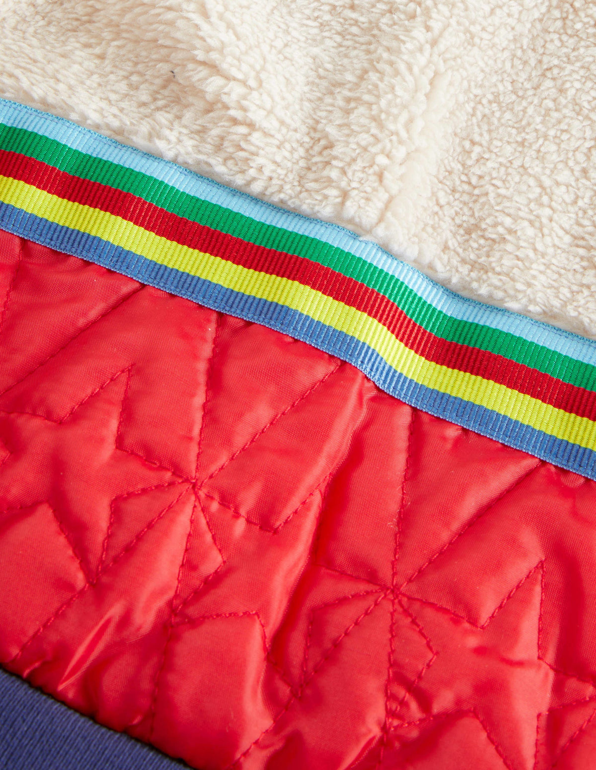 Wasserabweisende wattierte Jacke-Bunt, Regenbogenfarben - Image 3