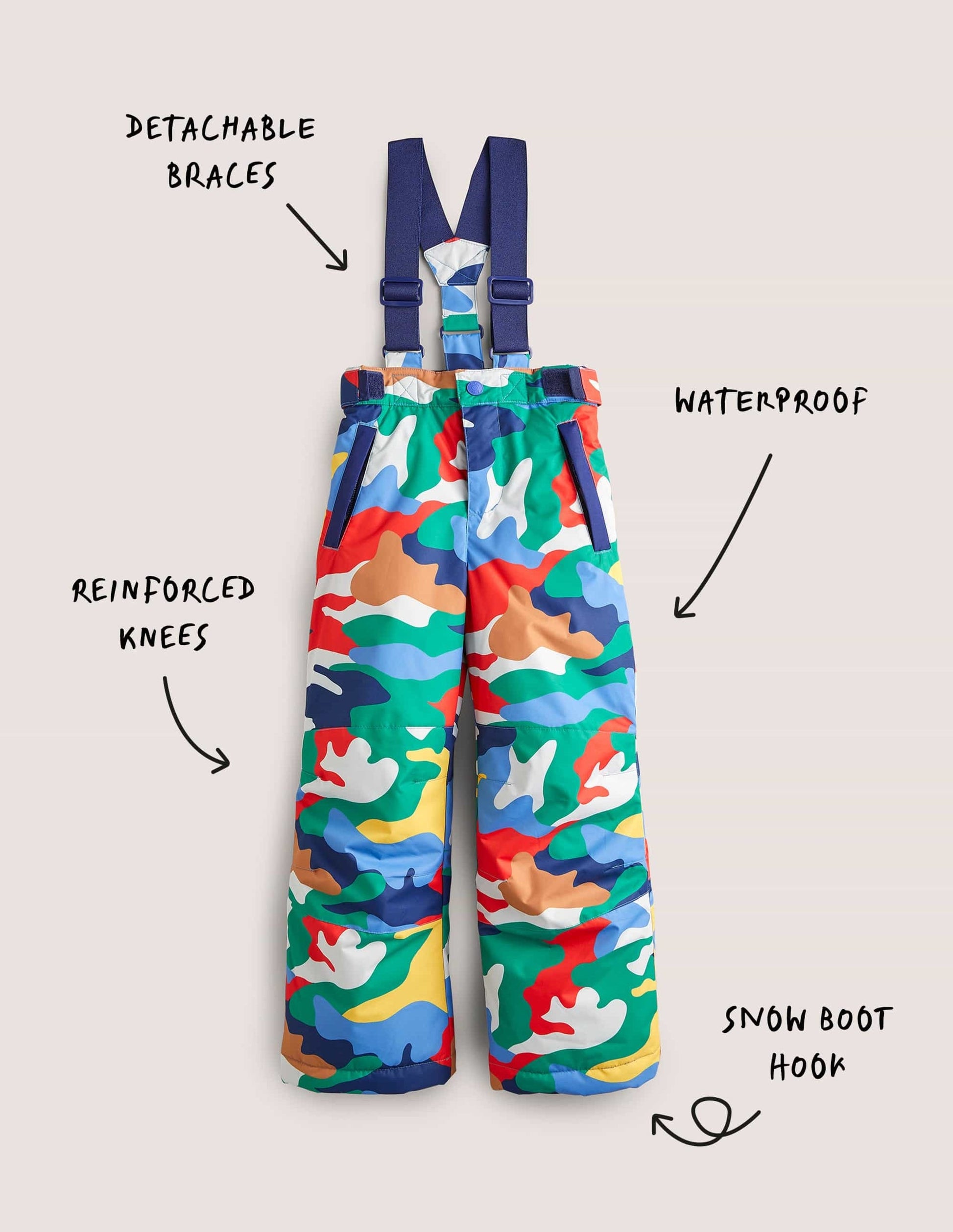 Wasserdichte Allwetterhose-Buntes Camouflagemuster-4