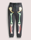 Halloween Skeleton Joggers-Smoke Grey Skeleton