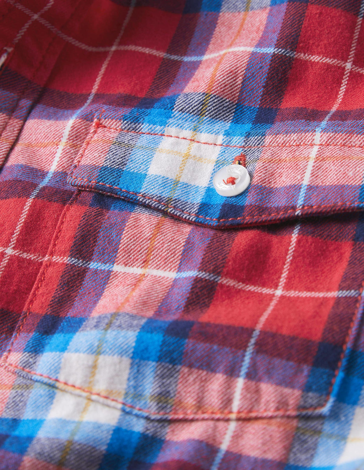 Cosy Brushed Check Shirt-Rockabilly Red Check-3