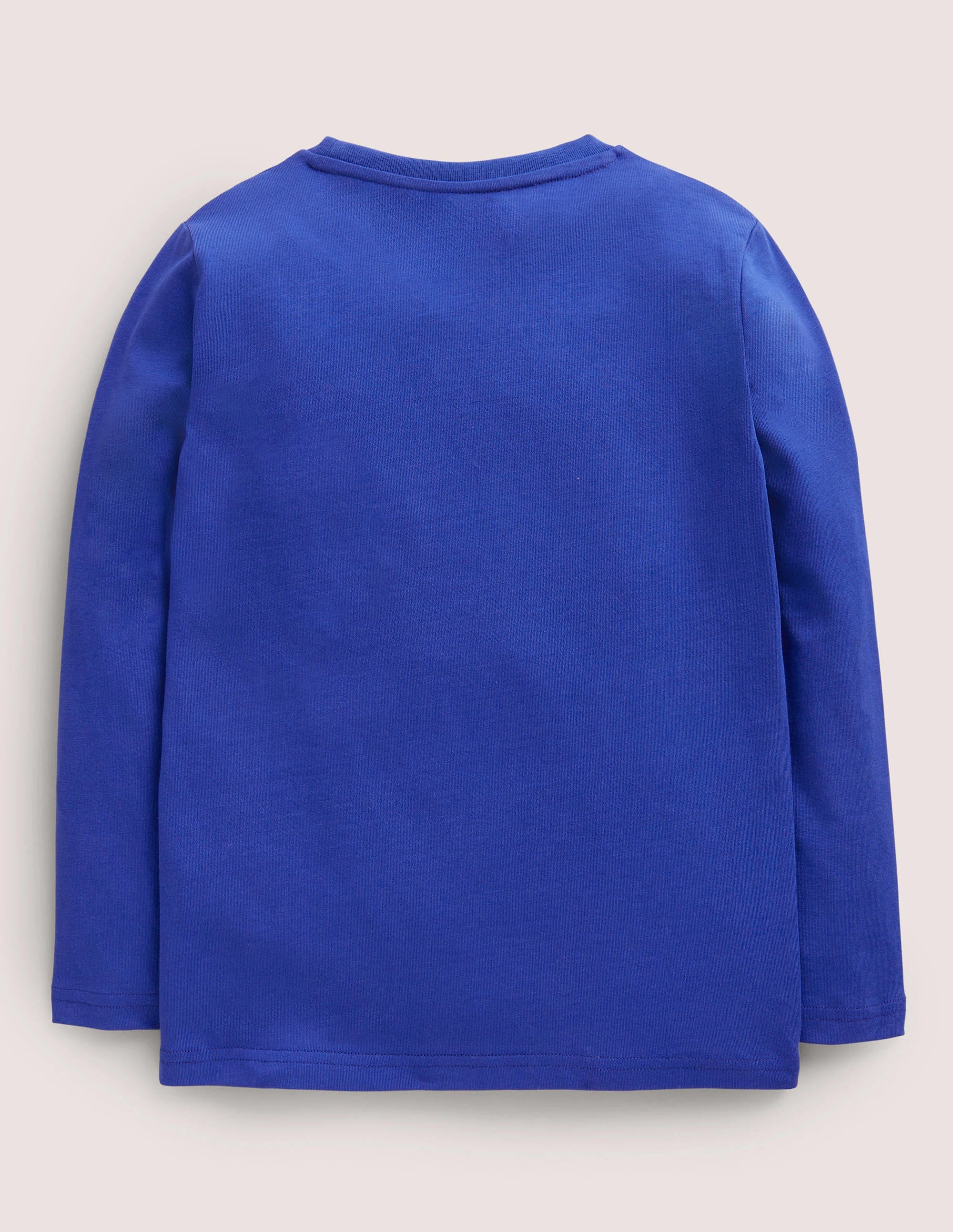 Blue Owl Print Long-Sleeved T-shirt-Blitzblau, Eule - Image 2