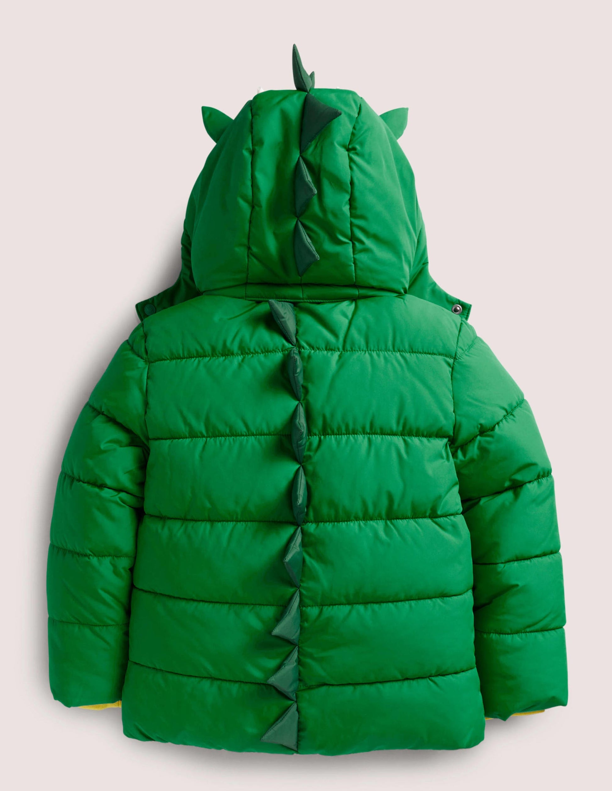 Fröhliche wattierte Jacke-Schottengrün, Drache-2
