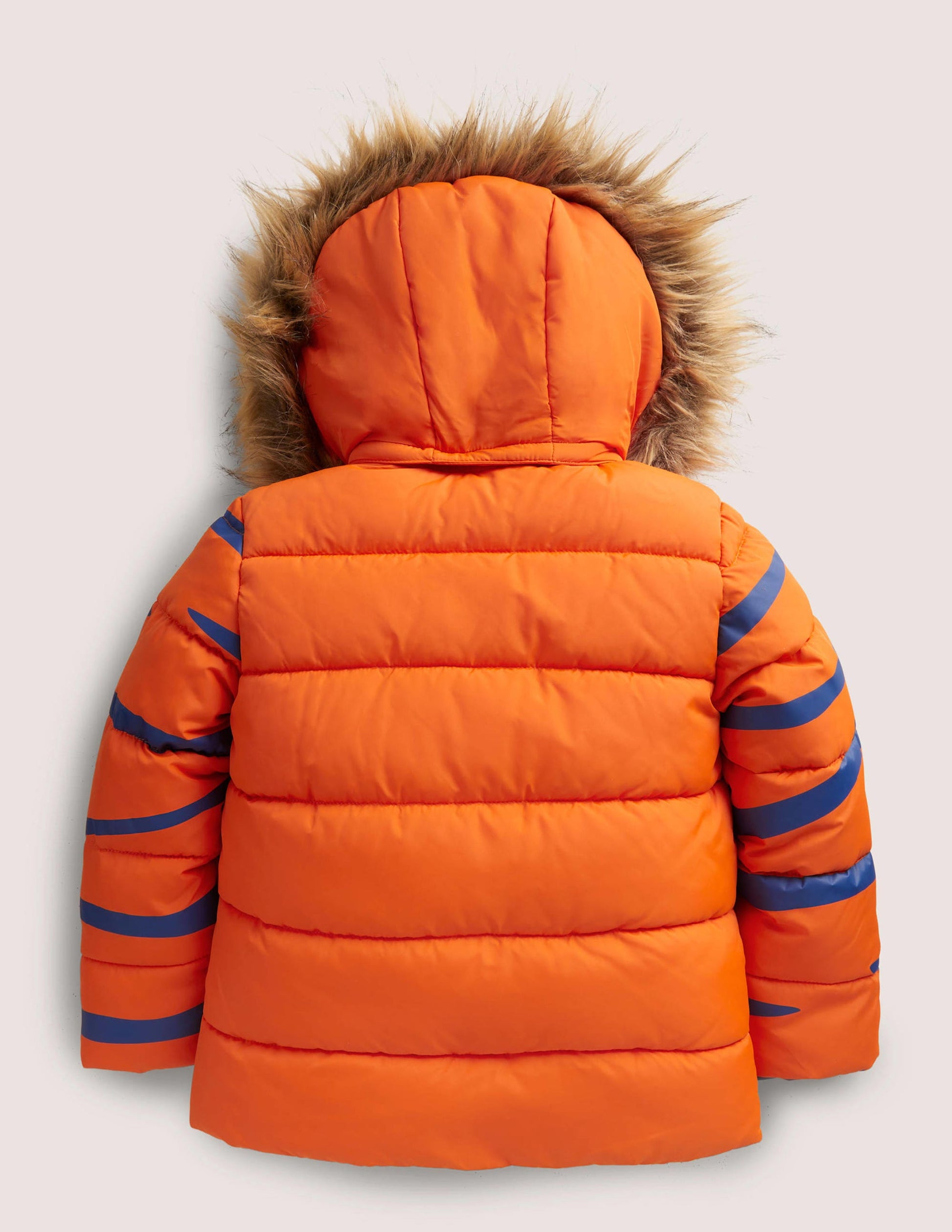 Fröhliche wattierte Jacke-Mandarinenorange, Tiger-2