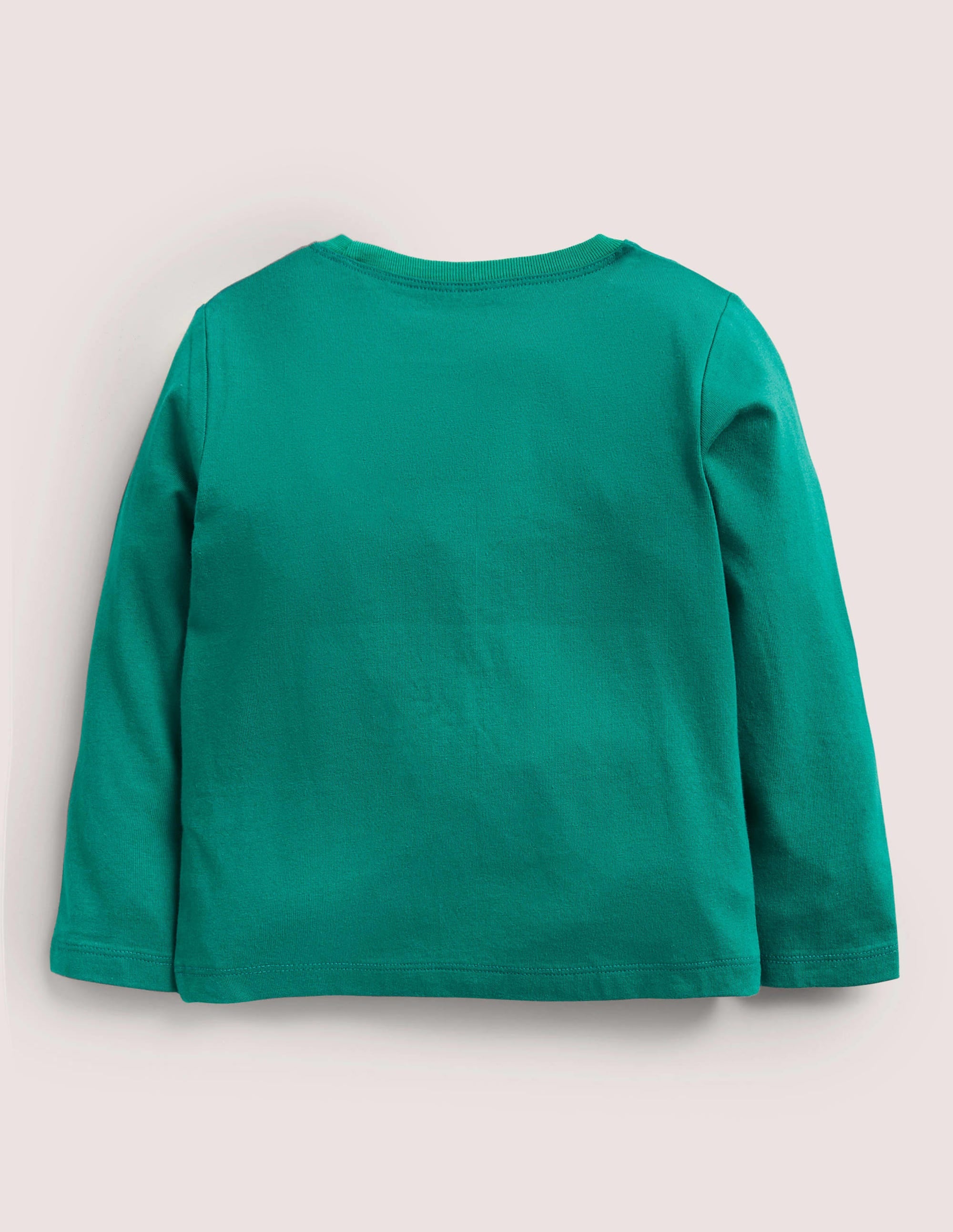 T-Shirt mit Tierapplikation-Waldgrün, Katzen - Image 2