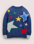 Pullover mit bunten Sternen-Bunt