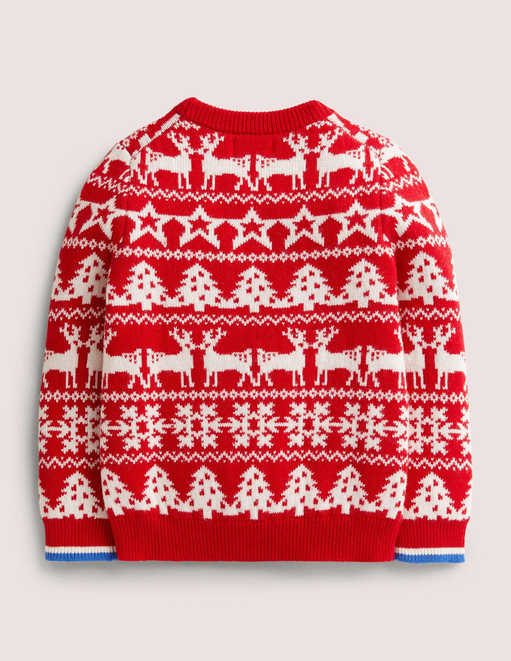 Red Fair Isle Christmas Jumper-Rouge rockabilly-2