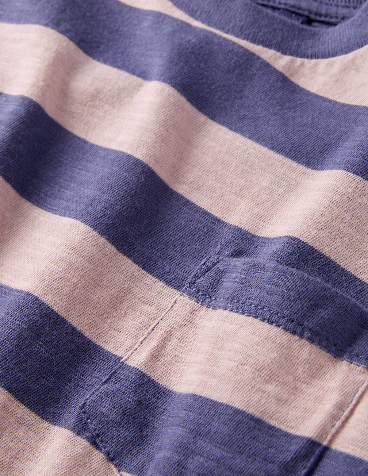 T-shirt délavé à manches longues-Rose/bleu - Image 3