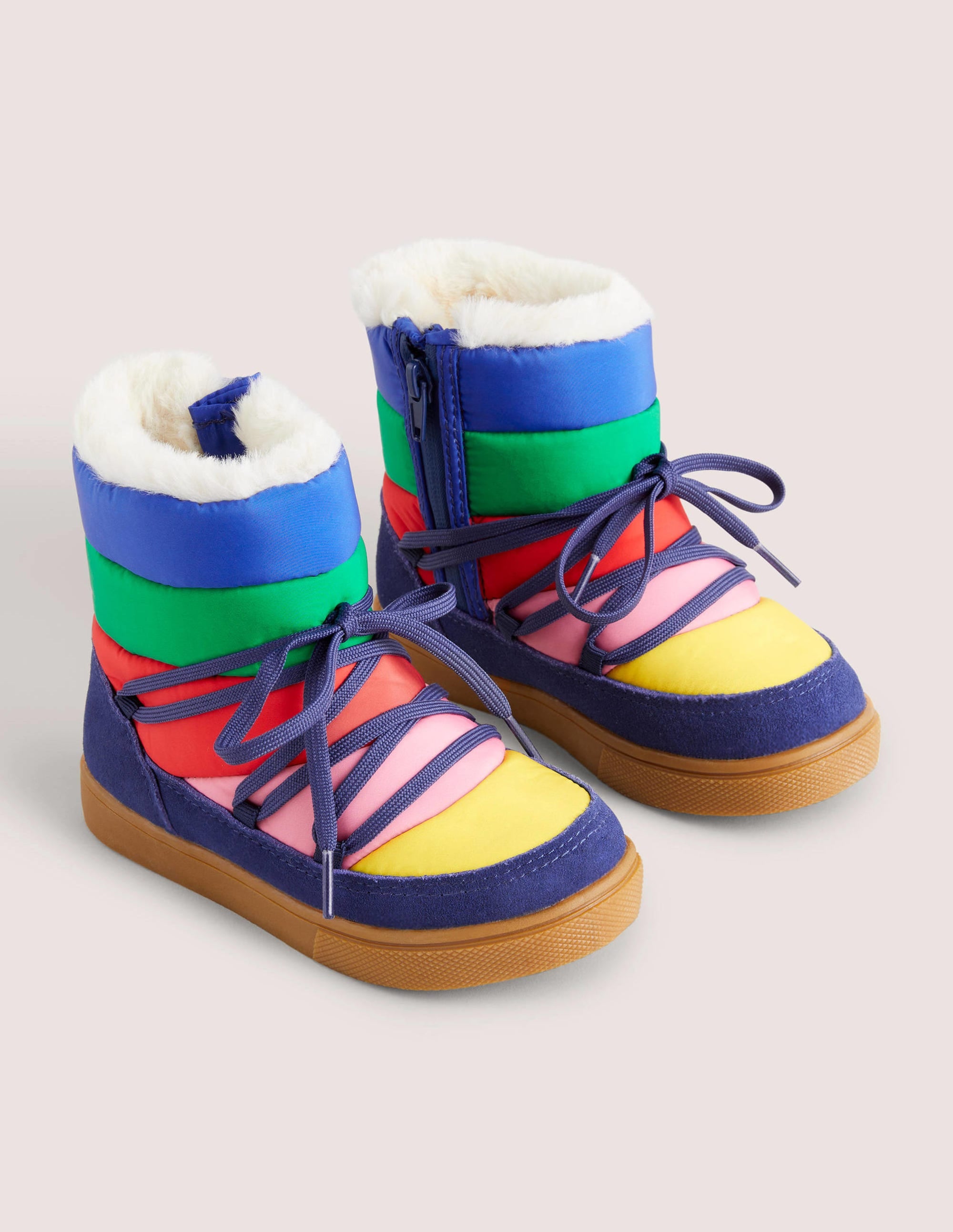 Gesteppte Stiefeletten aus Nylon-Bunt - Image 2