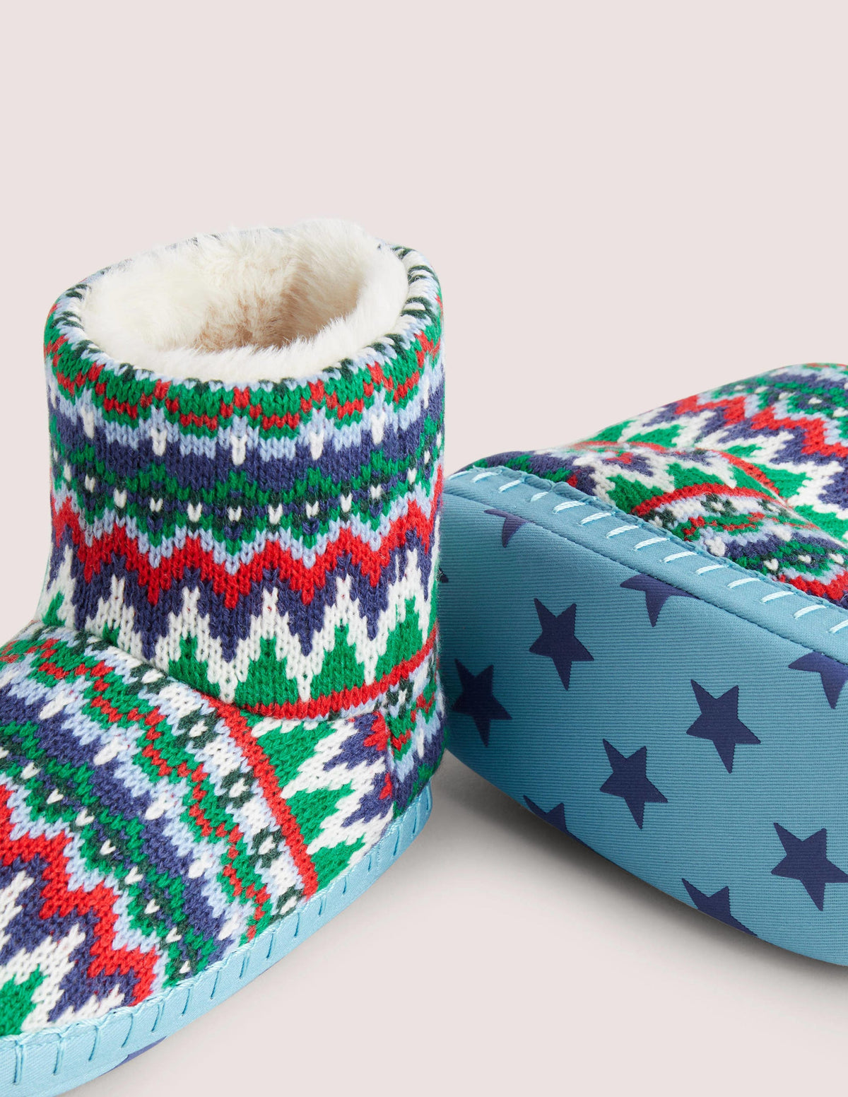 Hausschuhstiefel-Fair-Isle-Muster-3