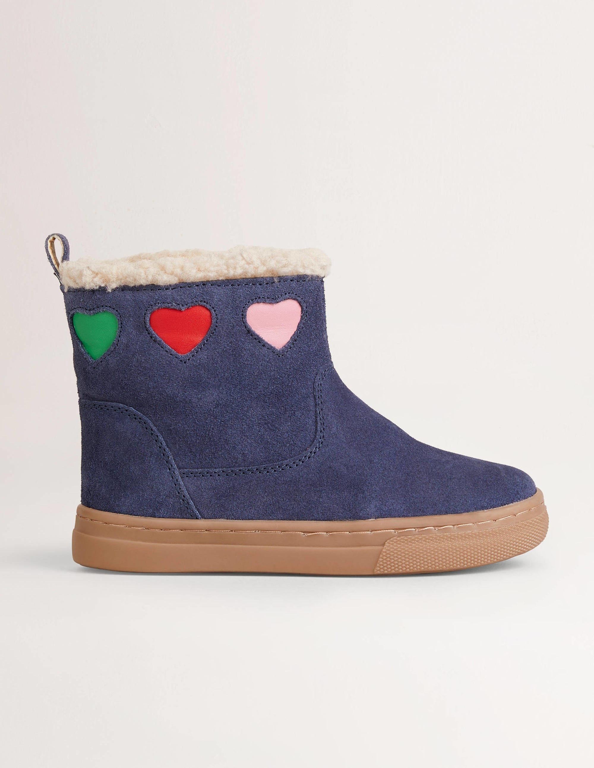 Bequeme Stiefeletten-Navy, Herzen - Image 1