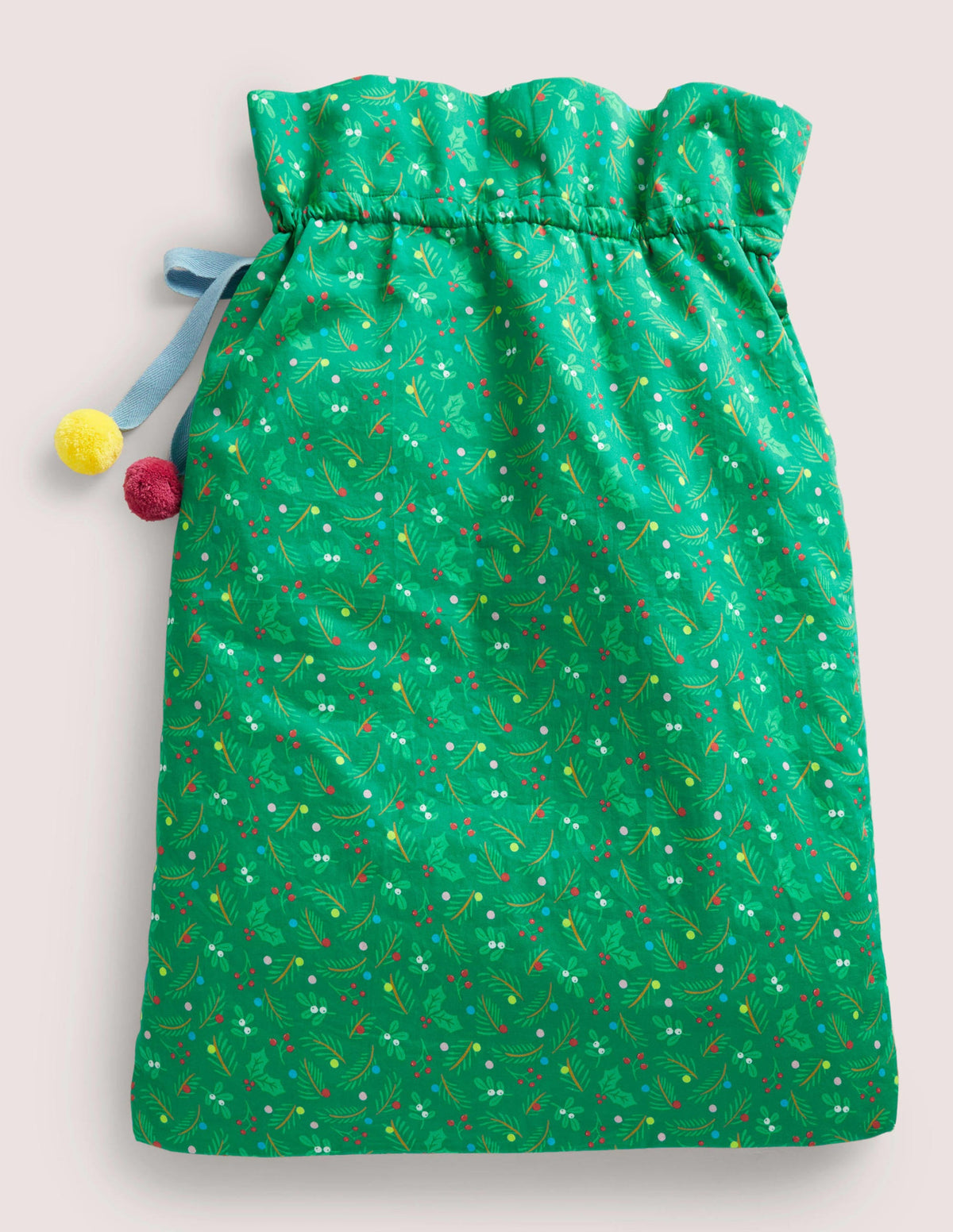 Green Embroidered Christmas Sack-Schottengrün-2