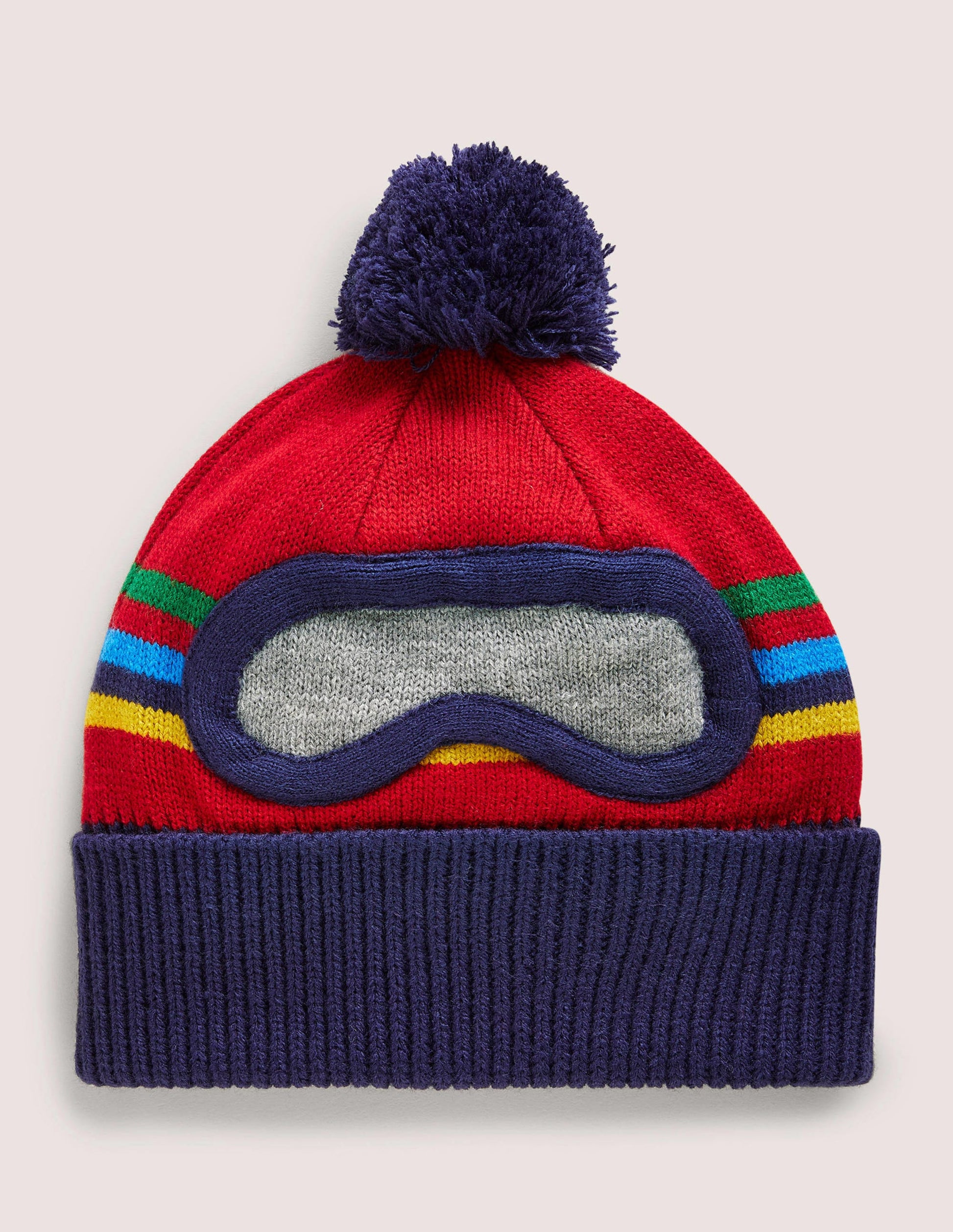 Bonnet de ski-Rouge rockabilly-1