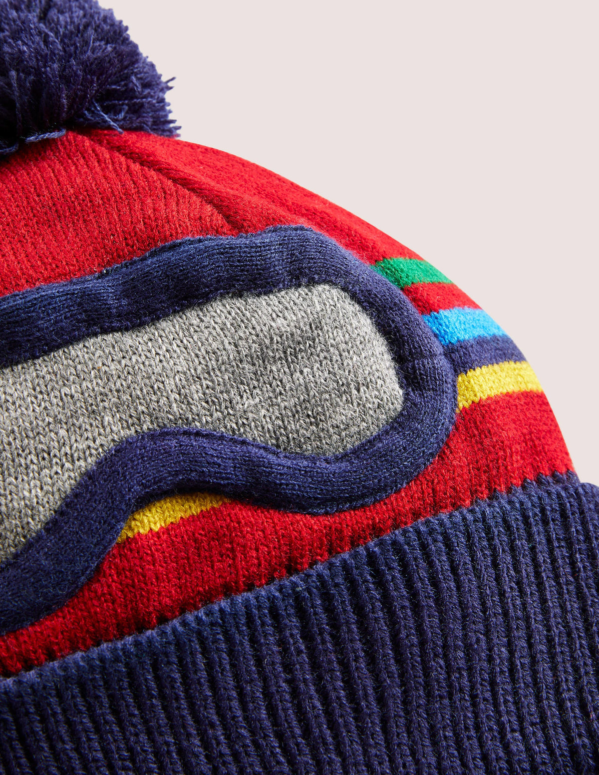 Bonnet de ski-Rouge rockabilly - Image 2
