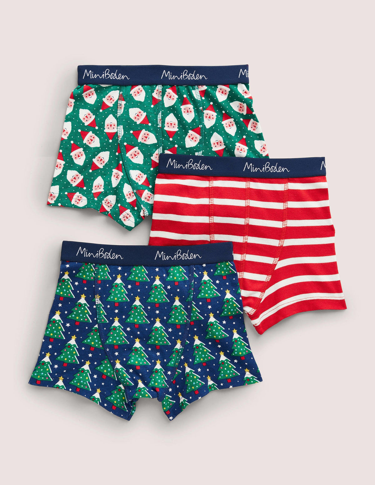 Weihnachtliche Boxershorts im 3er-Pack-Bunt - Image 2