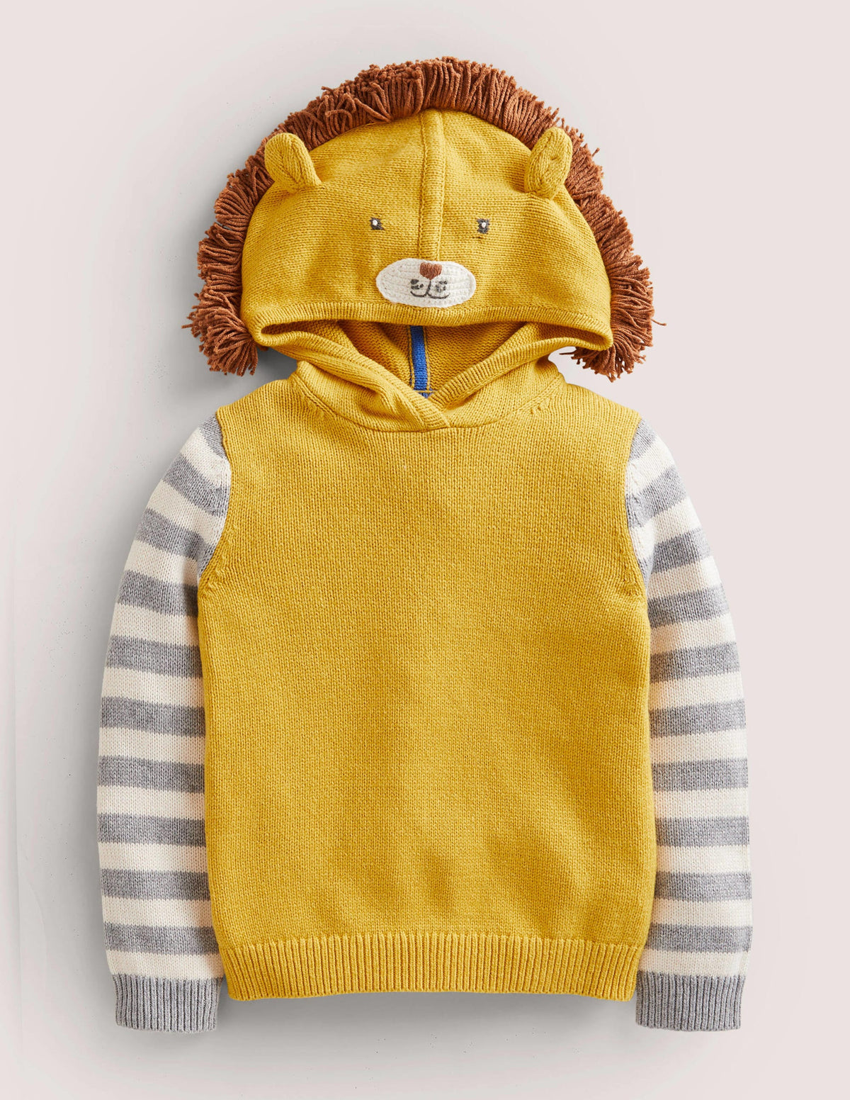 Sweat à capuche fantaisie motif lion-Lion jaune rayon de miel - Image 1