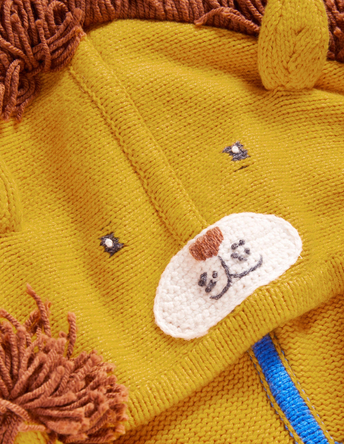 Sweat à capuche fantaisie motif lion-Lion jaune rayon de miel - Image 3