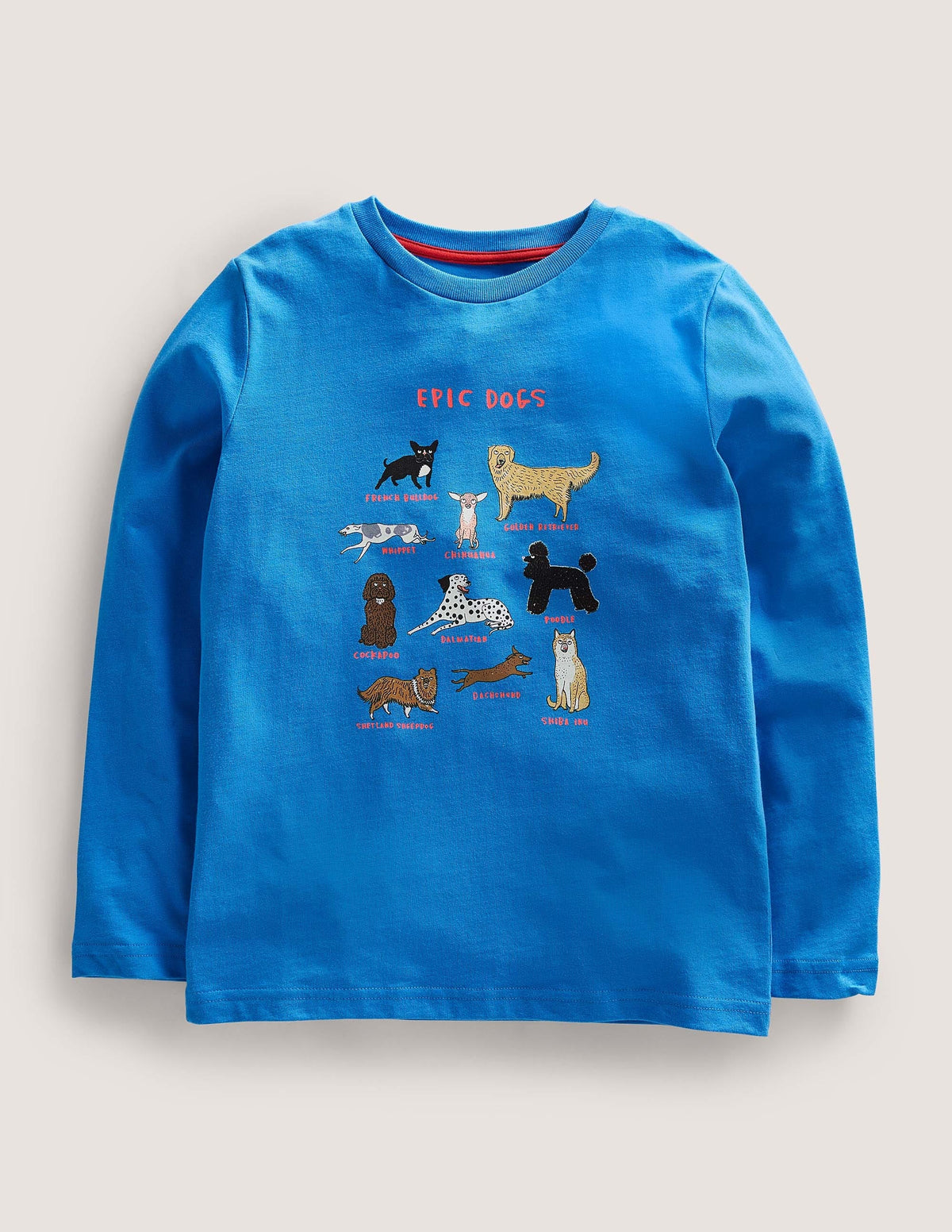 Oberteil mit Tiermotiven-Marokkanisches Blau, Epic Dogs-1