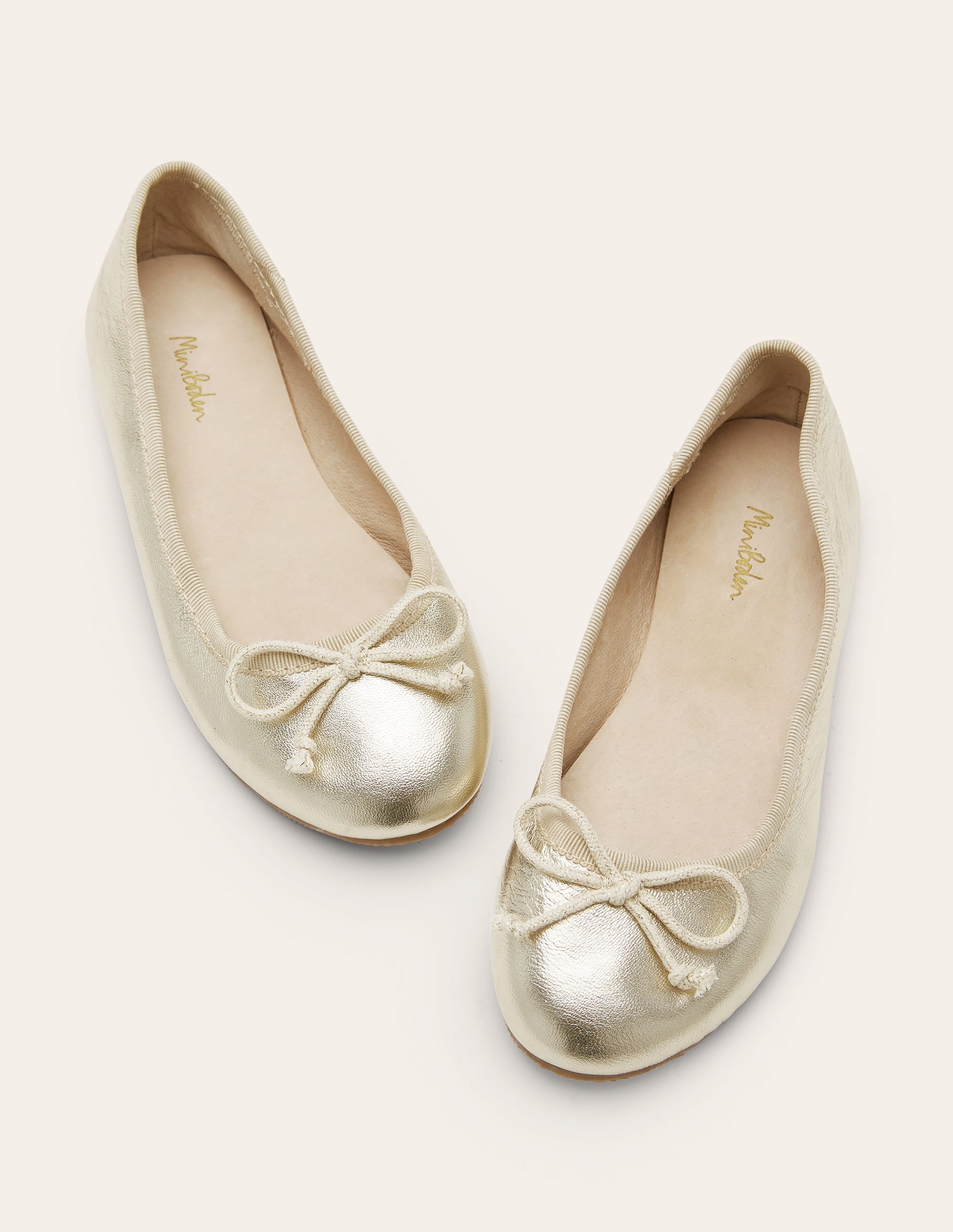 Ballerinas-Goldglitzer, Leder - Image 2