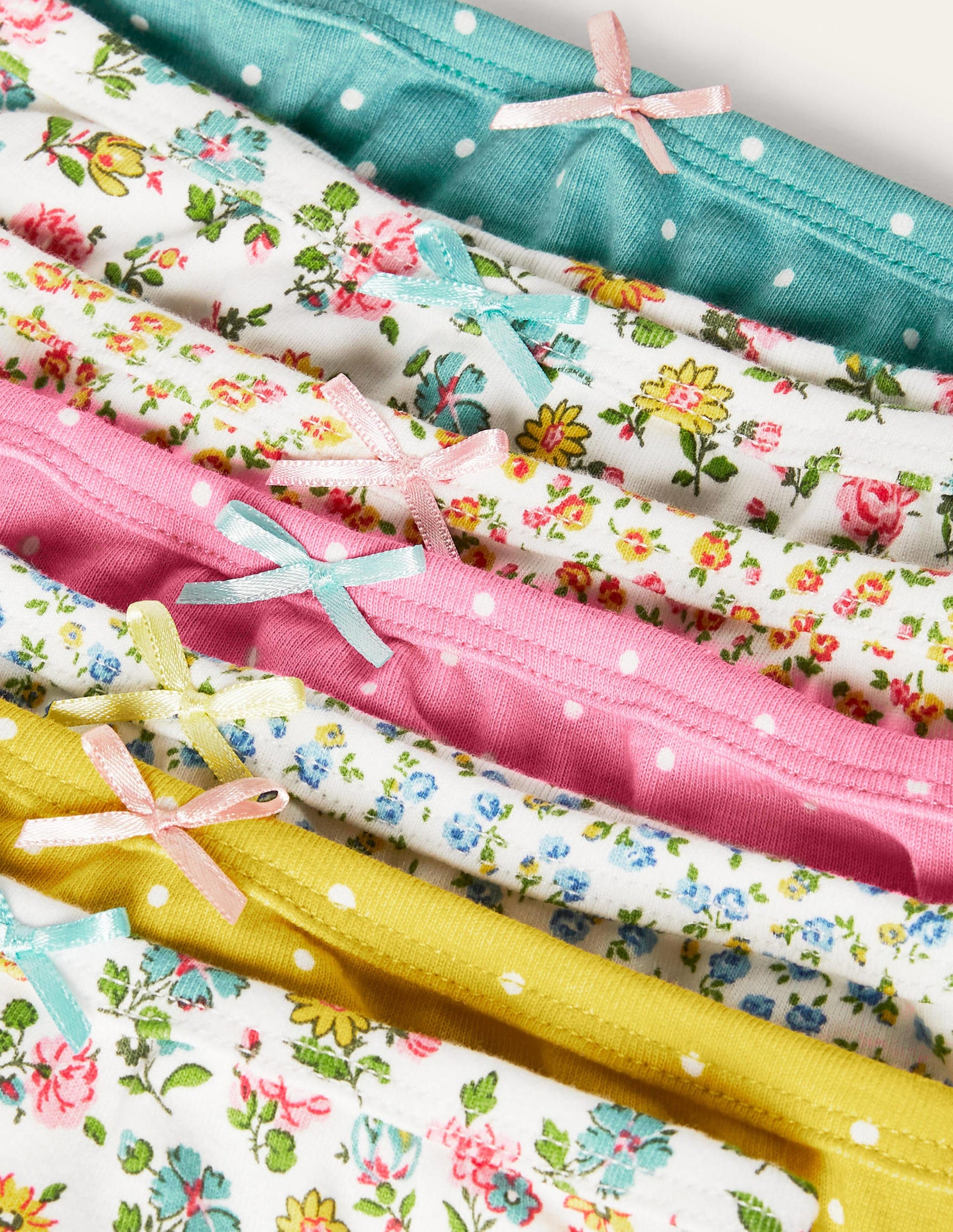 Slips im 7er-Pack (Mädchen)-Patchwork-Blumen-3
