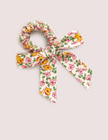 Chouchou avec nœud-Motif floral multi