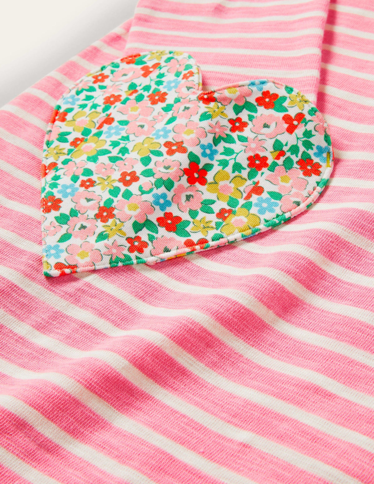 Robe fun en jersey avec poches-Kirschblütenrosa/Naturweiß-2