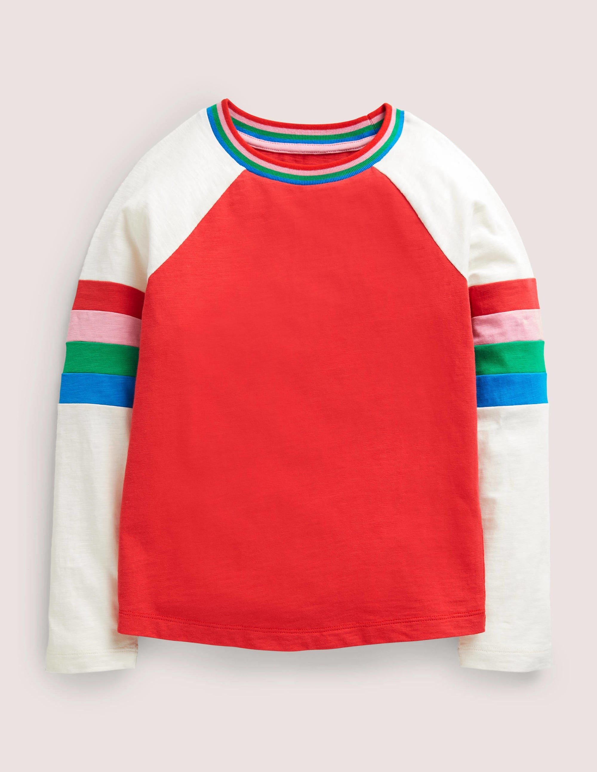 Raglan-Oberteil aus Flammgarn-Rockabilly-Rot - Image 1