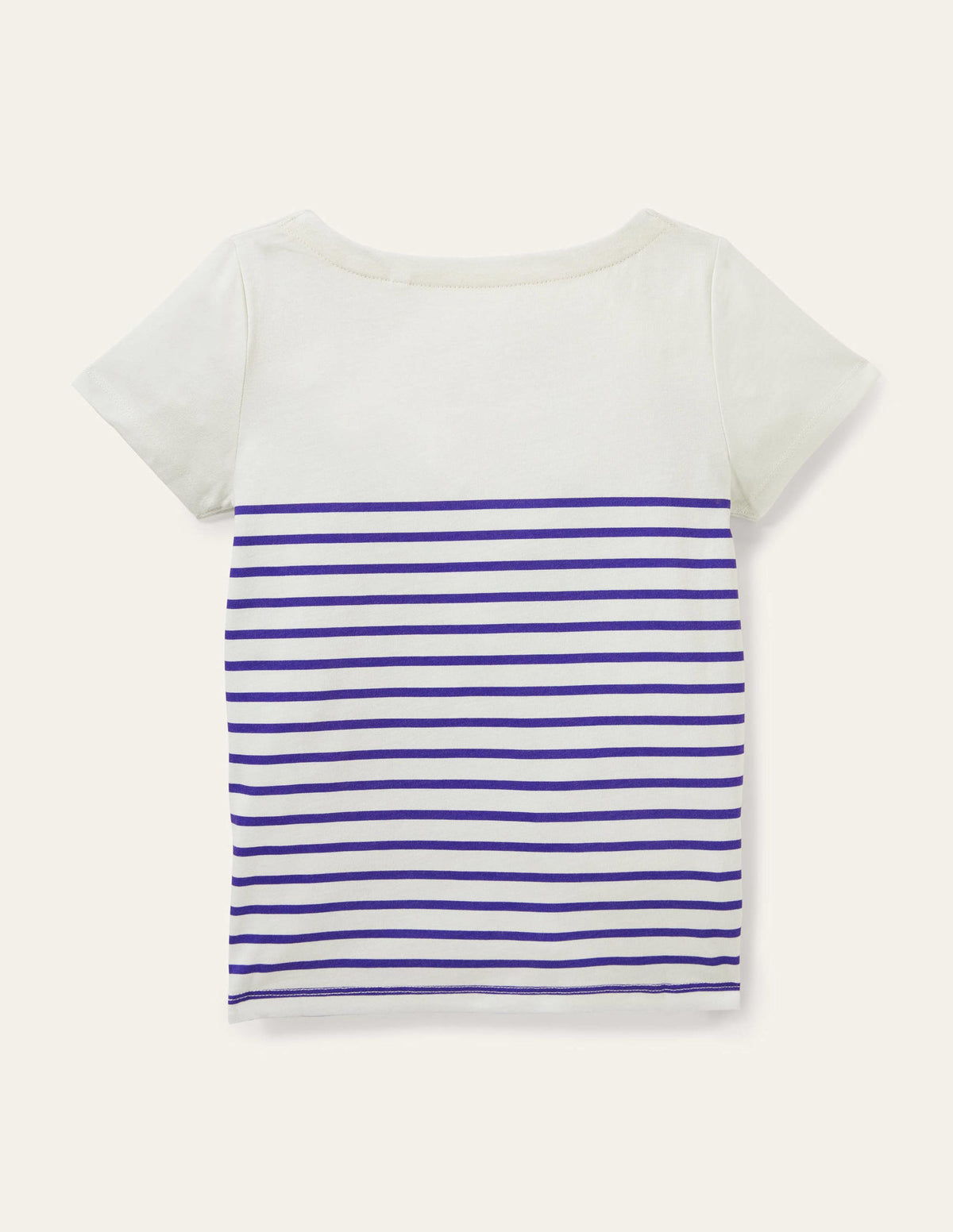 Marinière manches courtes-Marinière motif zigzag placé-2