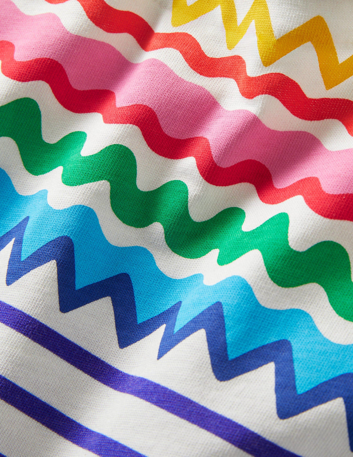 Marinière manches courtes-Marinière motif zigzag placé - Image 3