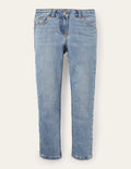 Eng anliegende Active-Flex Jeans-Helles Vintageblau, Denim