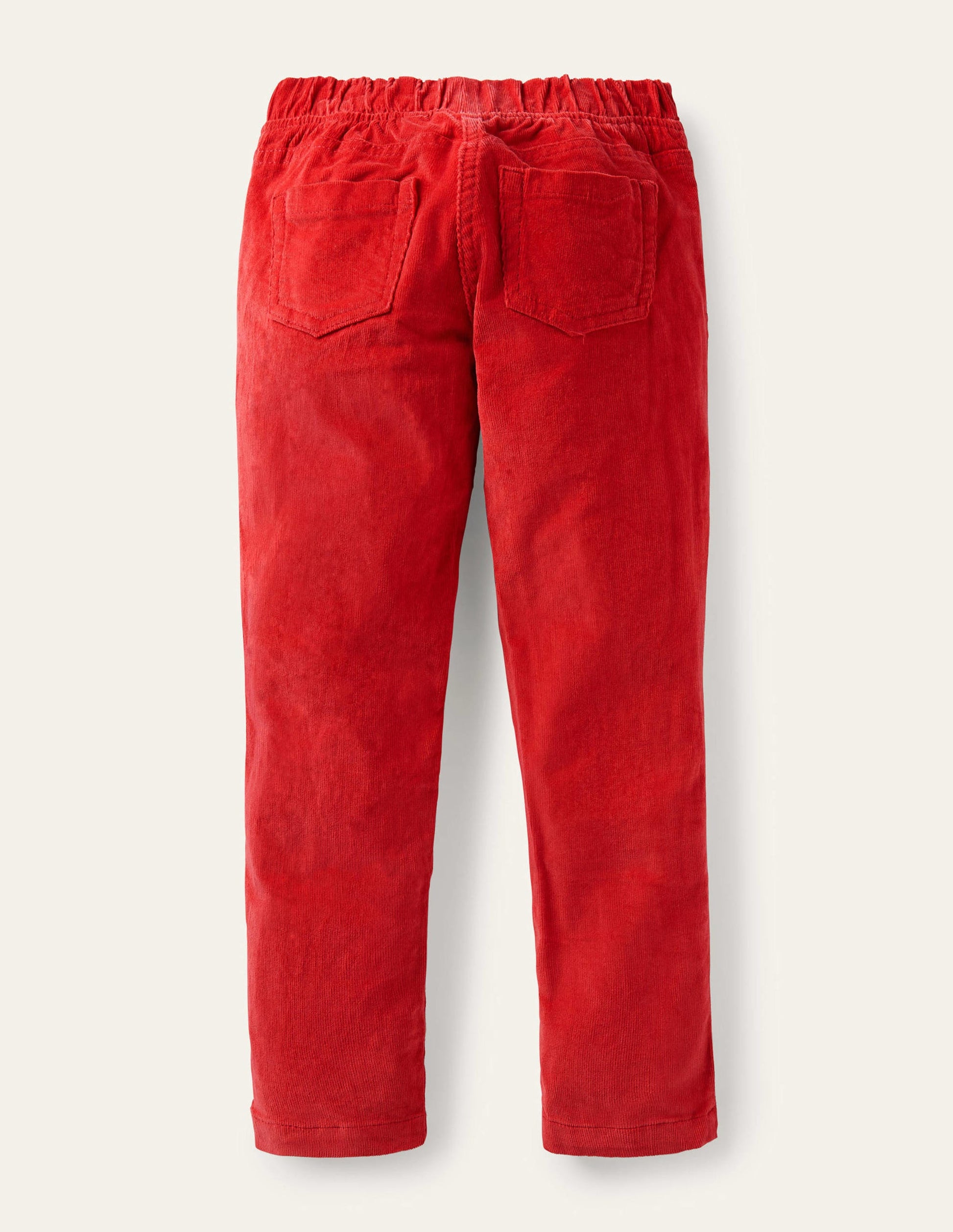 Legging en velours côtelé-Rouge tarte aux fraises-2