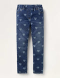 Denim-Leggings mit Adventure-Flex-Mittleres Vintageblau, Herz