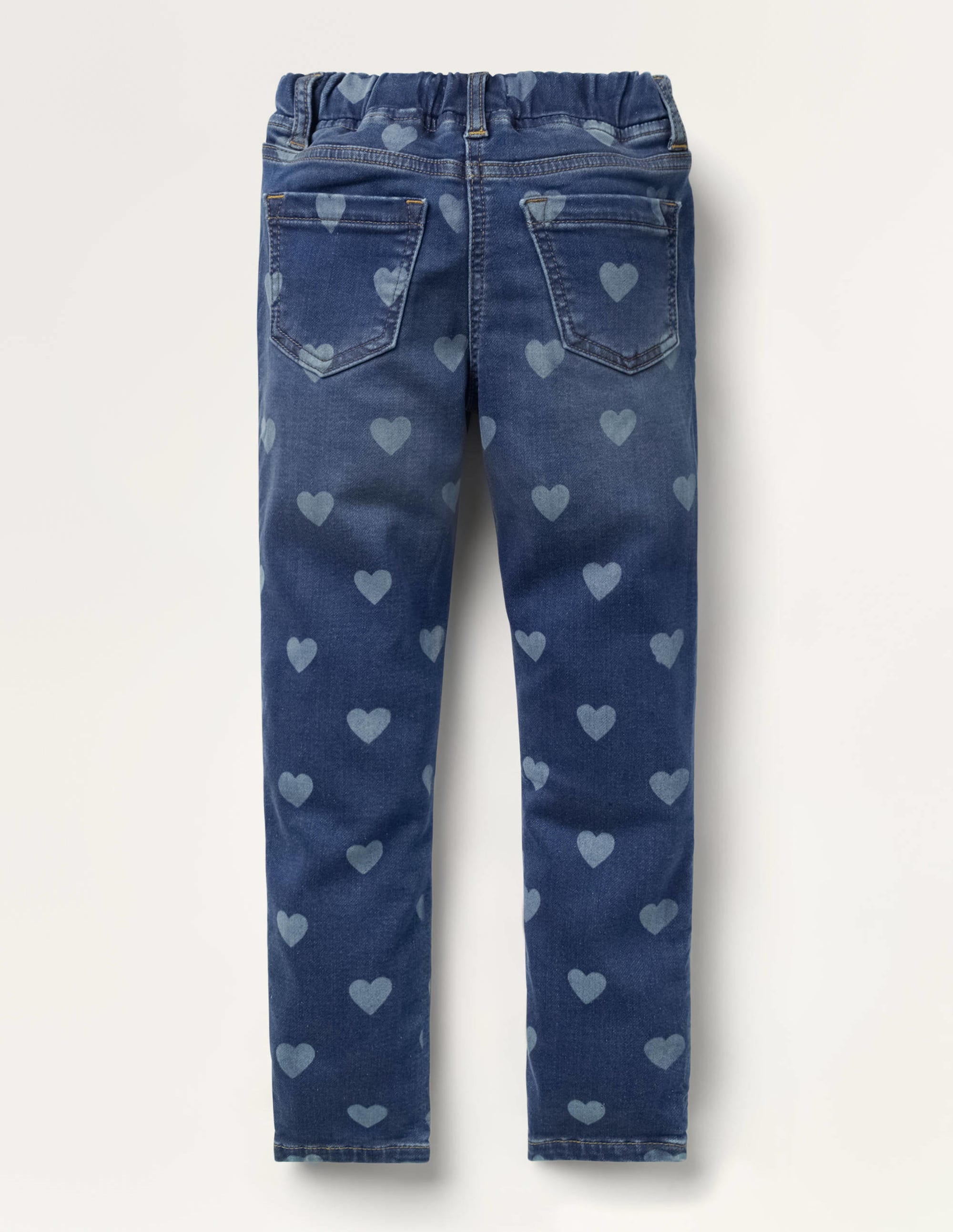 Denim-Leggings mit Adventure-Flex-Mittleres Vintageblau, Herz - Image 2
