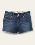 Denim-Shorts-Mittleres Vintageblau