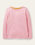 T-shirt ultra-doux en pointelle-Rose formica