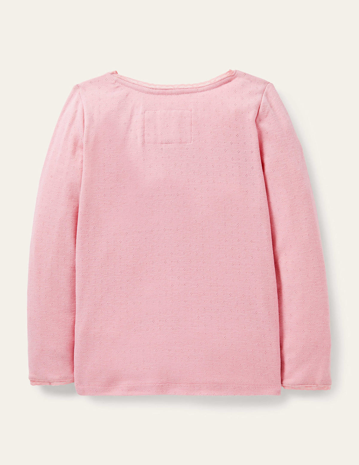 T-shirt ultra-doux en pointelle-Rose formica - Image 2