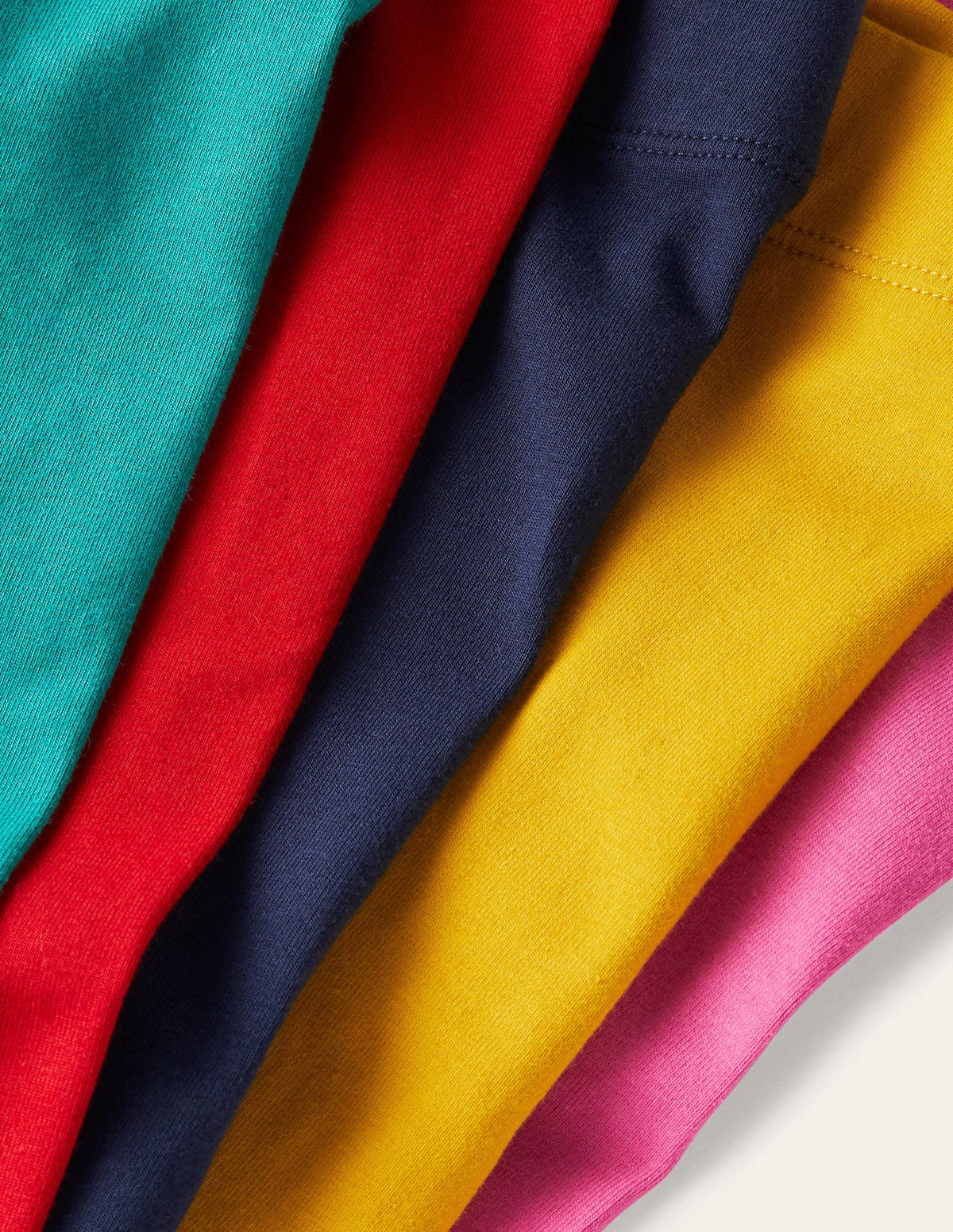 7/8-Leggings im 5er-Pack-Bunt, Regenbogenfarben-3
