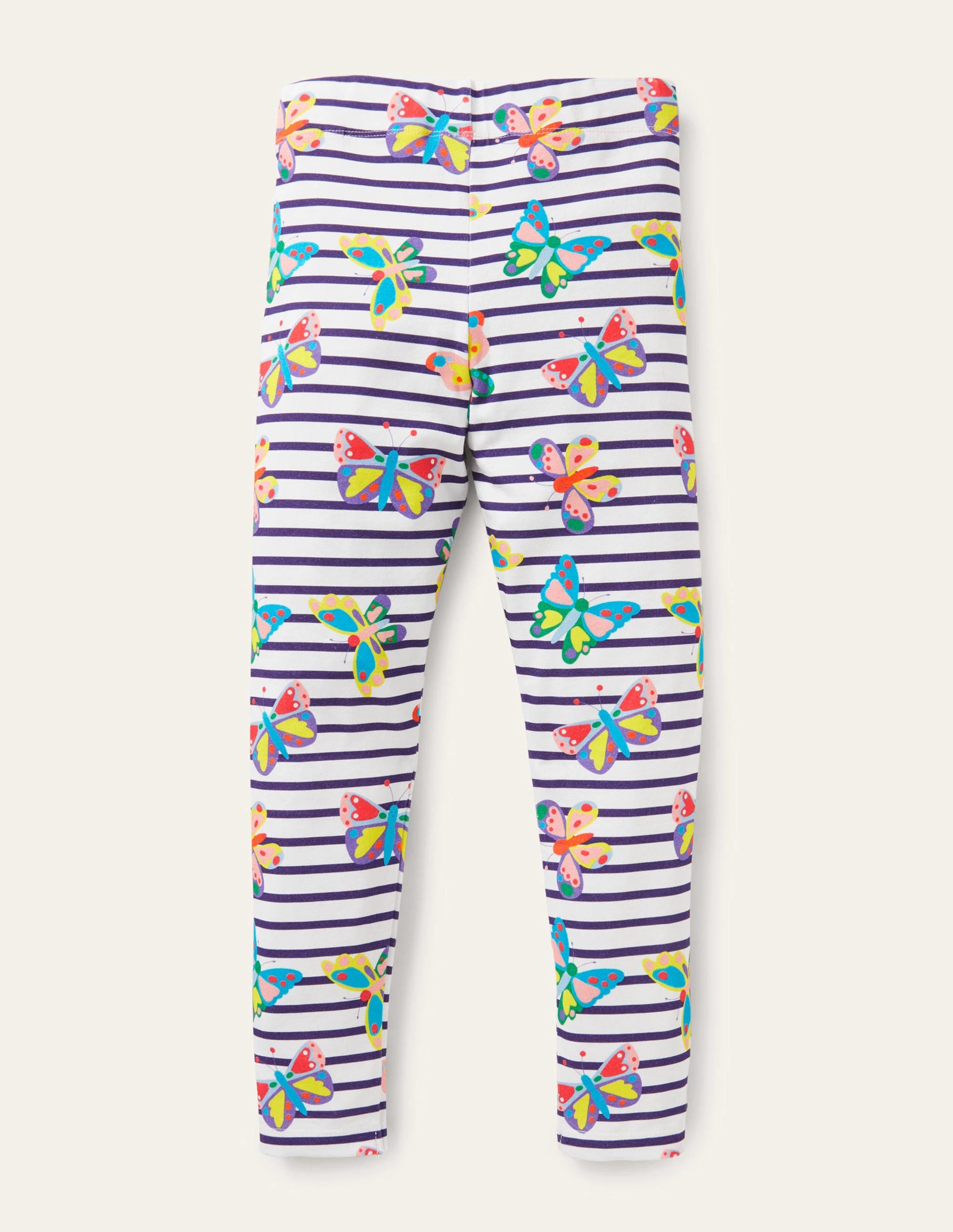 Fun Leggings-Multi Butterfly Stripe - Image 2