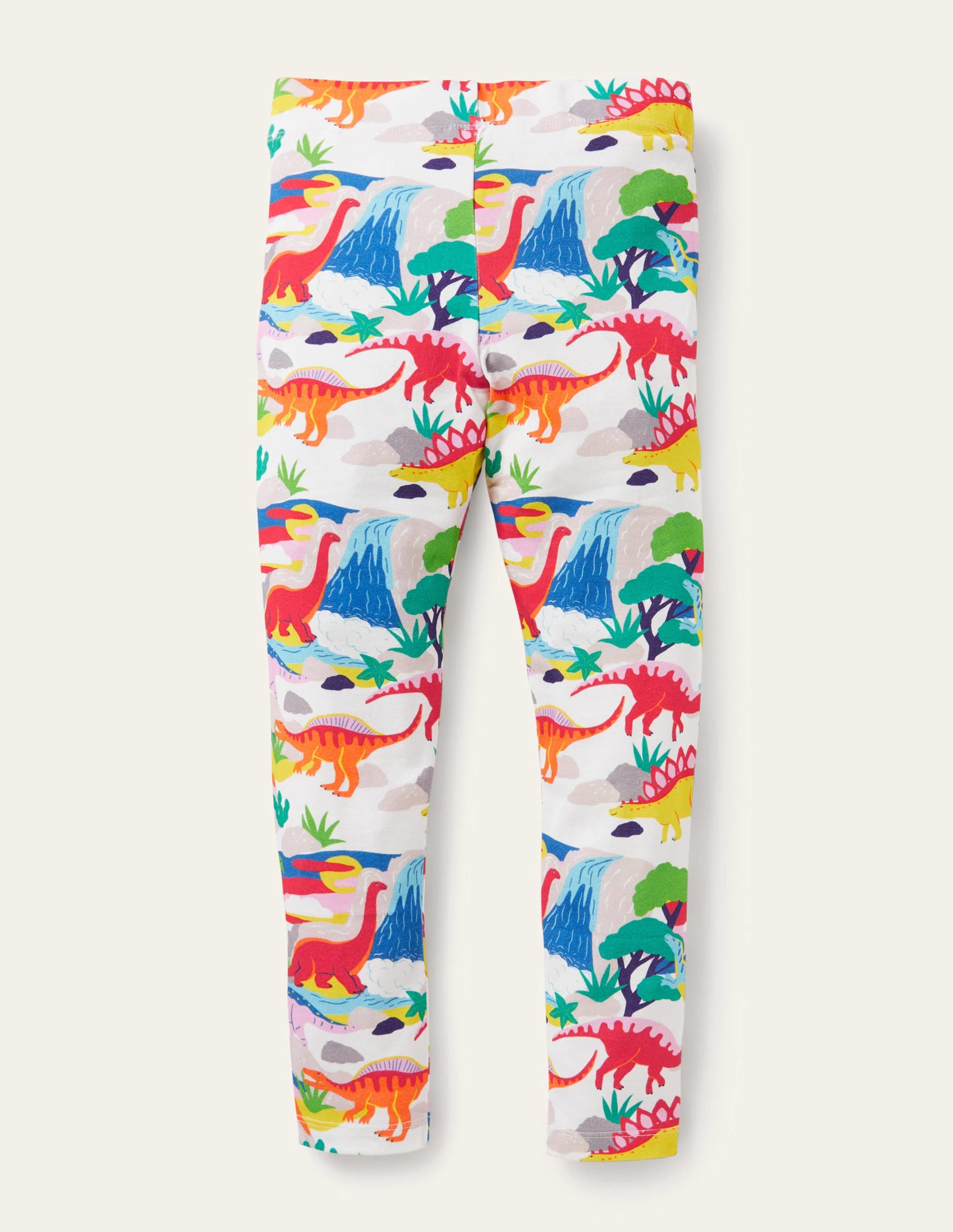 Fröhliche Leggings-Naturweiß, Dinosaurier/Sonnenuntergang - Image 2