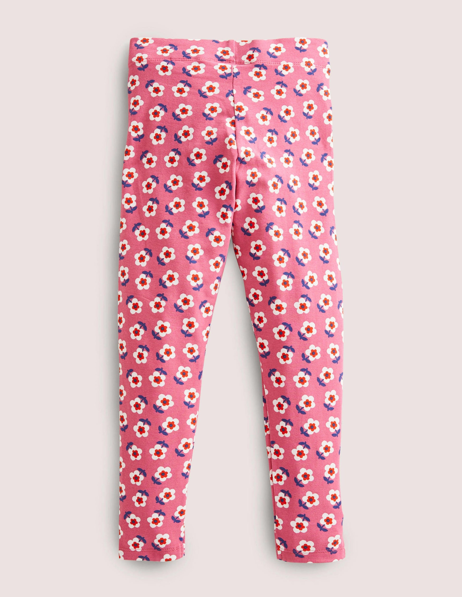 Fröhliche Leggings-Bartnelkenrosa, Kleine Gänseblümchen-2