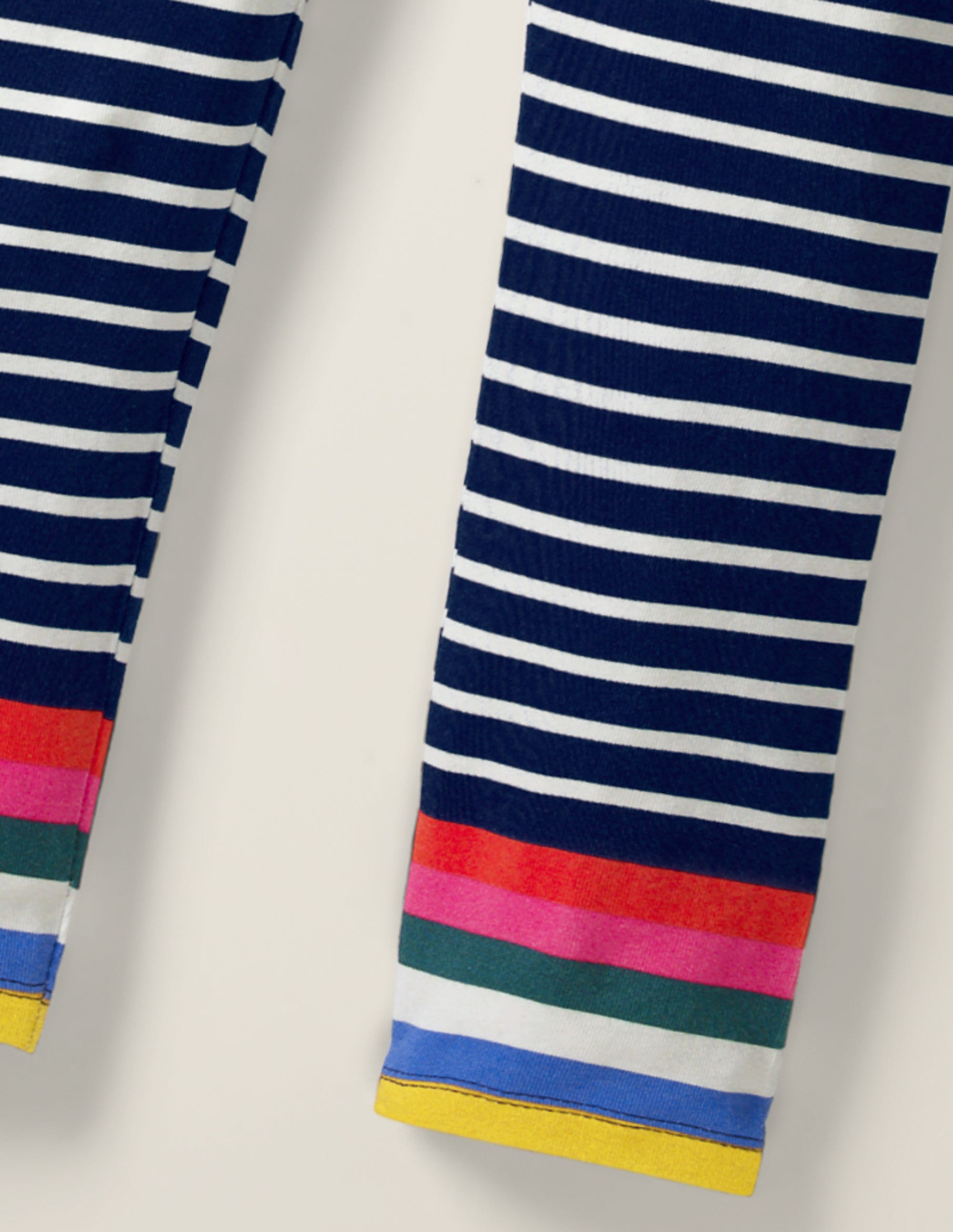 Fröhliche Leggings-Segelblau/Naturweiß, Regenbogen - Image 3