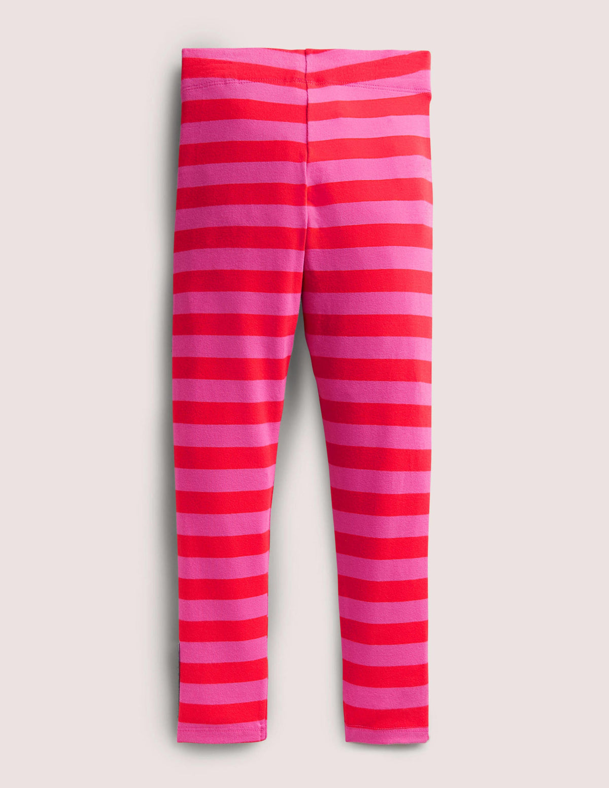 Pink Stripe Cat Print Halloween Leggings-Rosarot, Katzen - Image 2