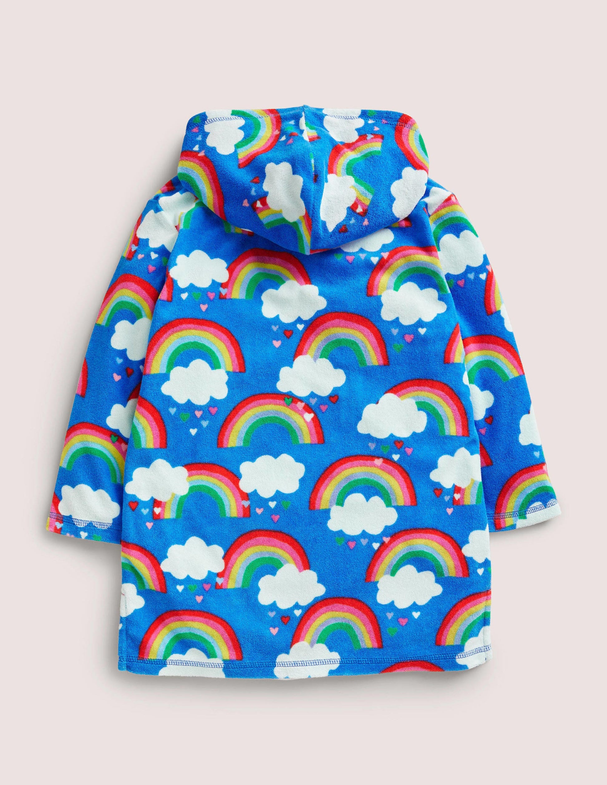 Frottee-Badeponcho-Marokkoblau, Regenbogen-2