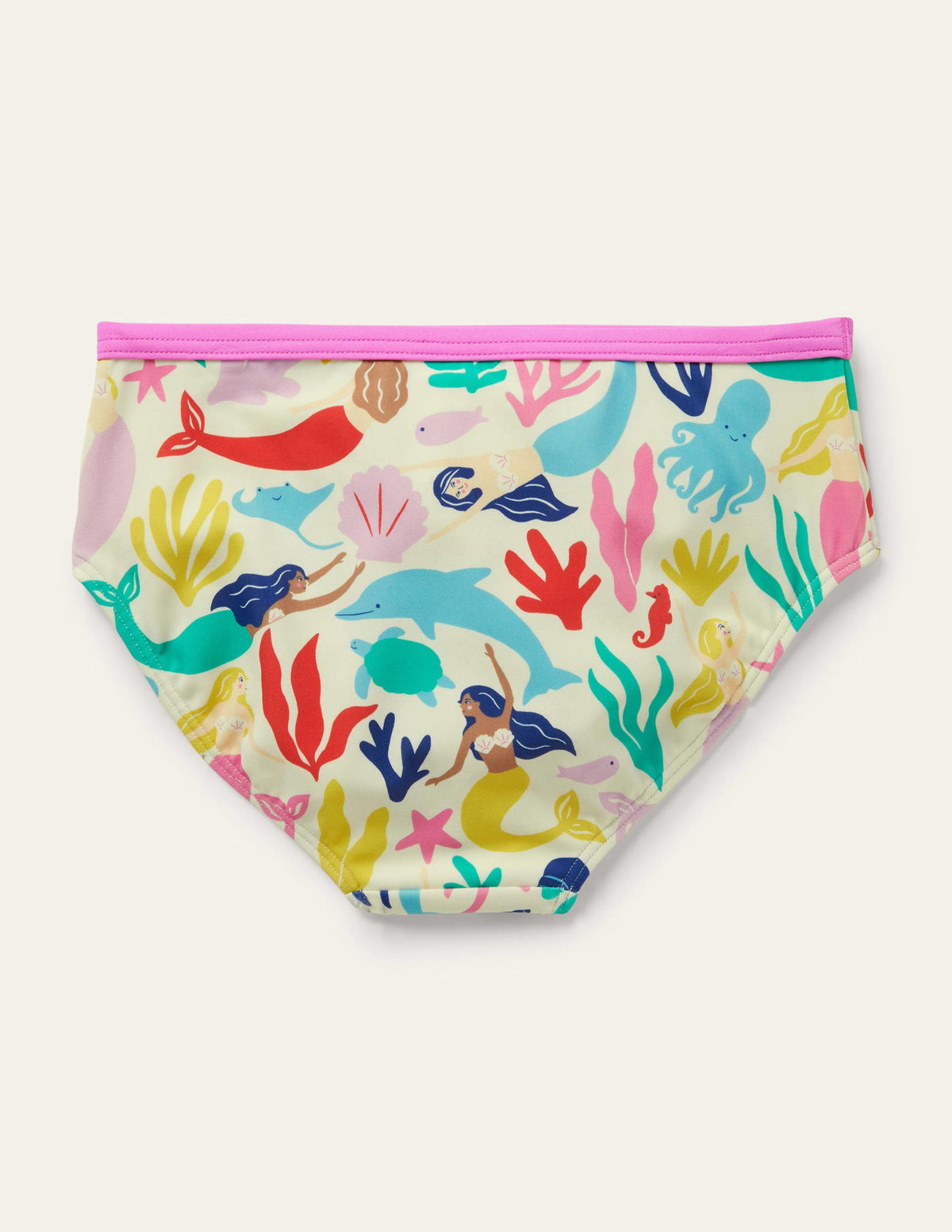 Gemusterte Bikinihose-Bunt, Meerjungfrauen-2
