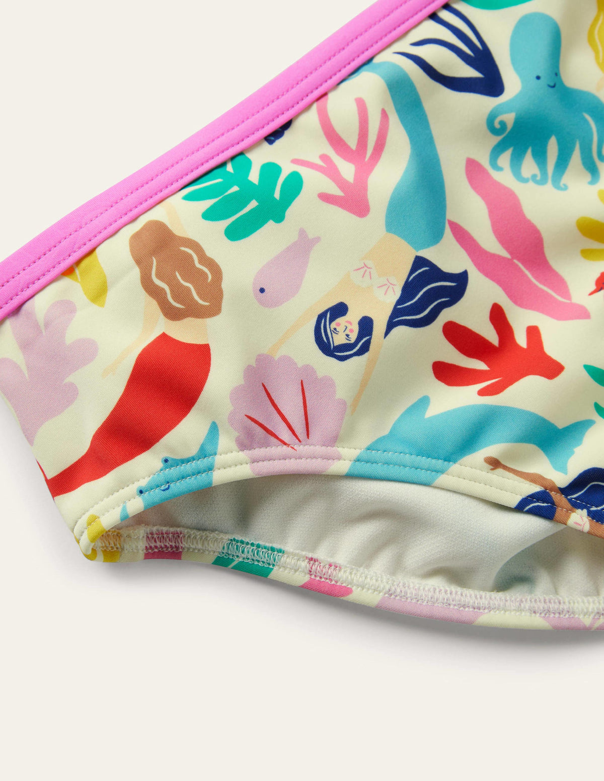 Gemusterte Bikinihose-Bunt, Meerjungfrauen-3