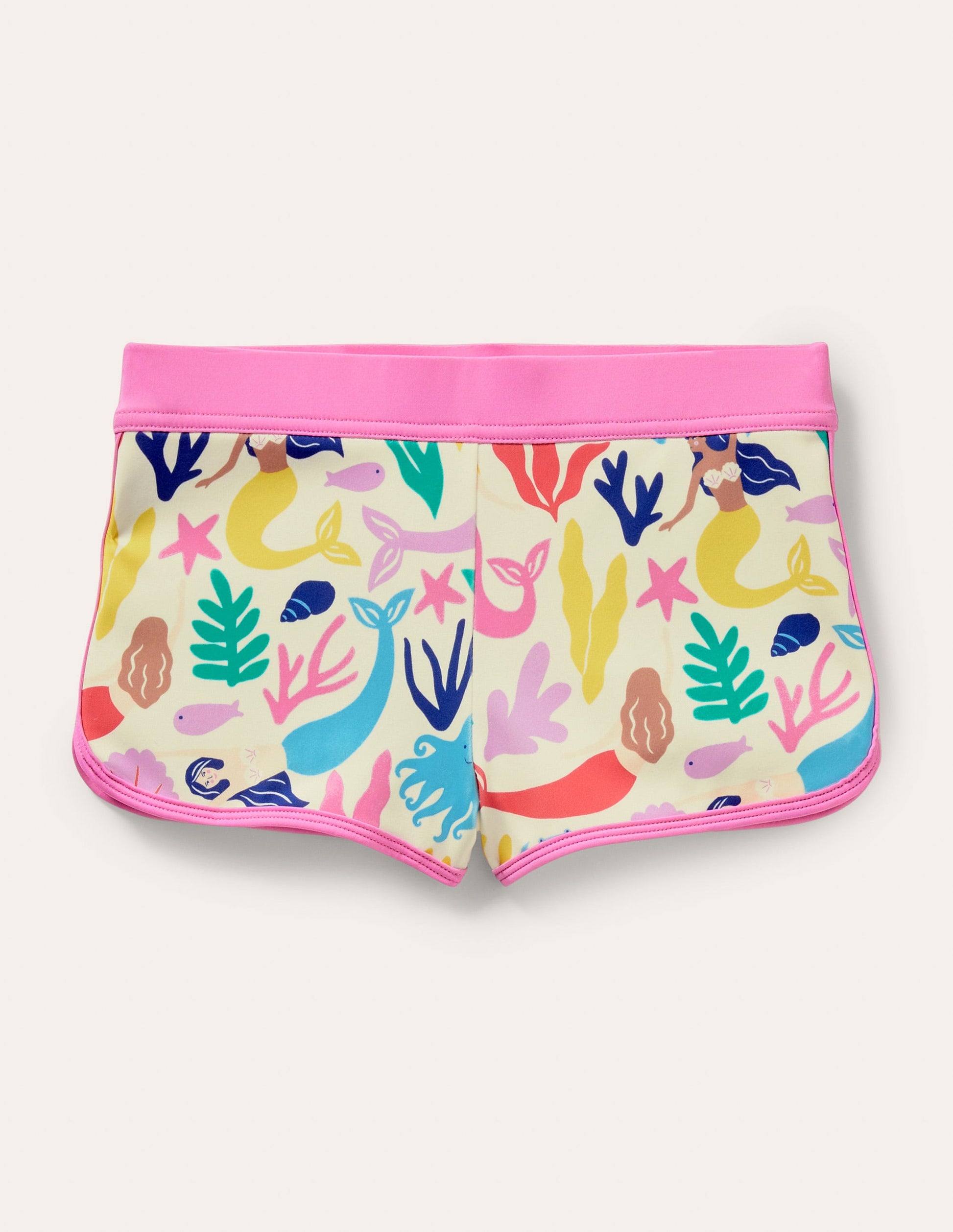 Short de bain à motif-Sirènes multi-1